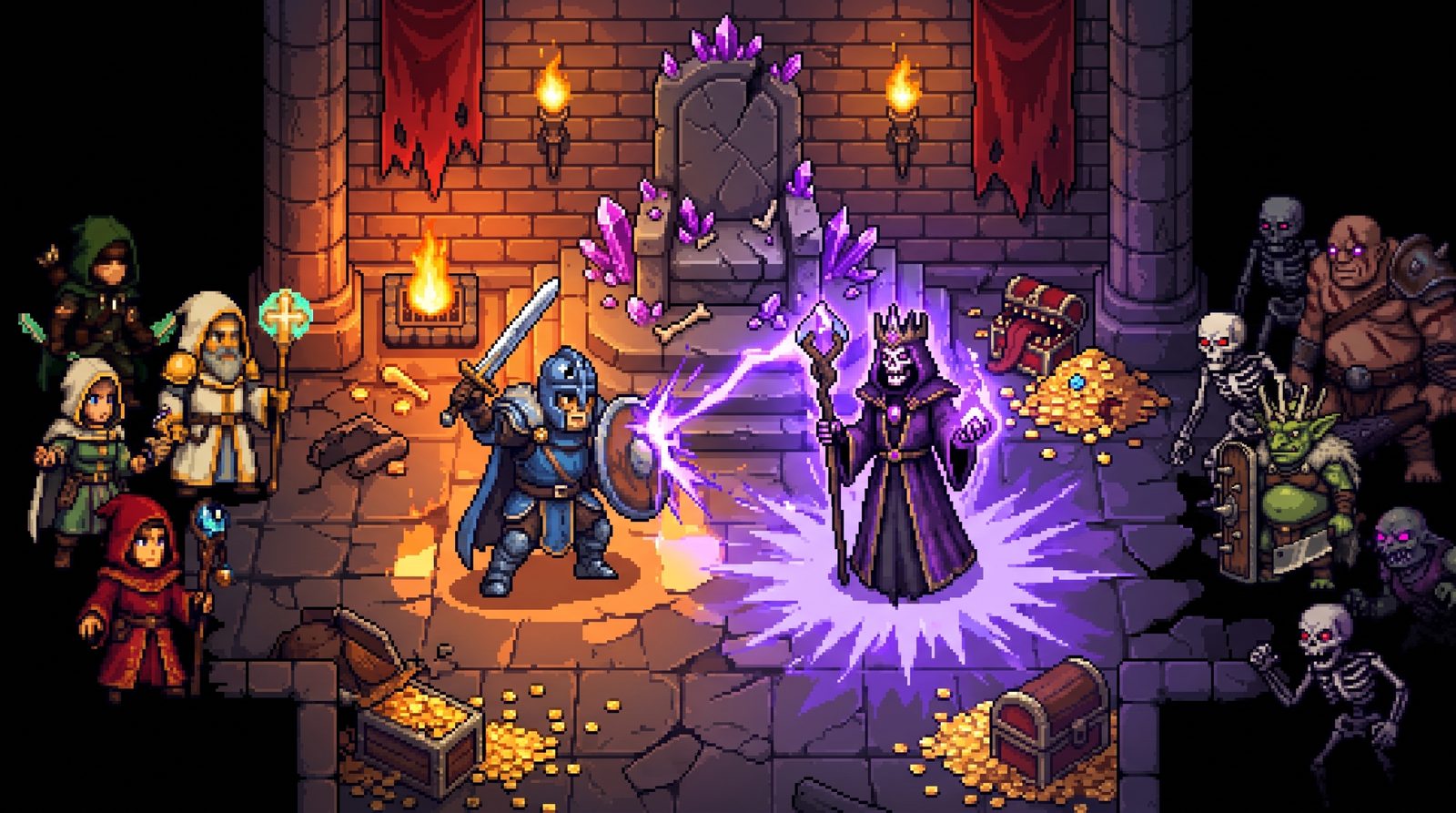 A veteran warrior facing the Lich